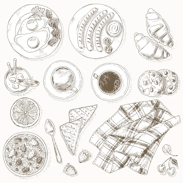 Breakfast set. Royalty Free Stock Illustrations