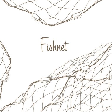 Fishing net background clipart