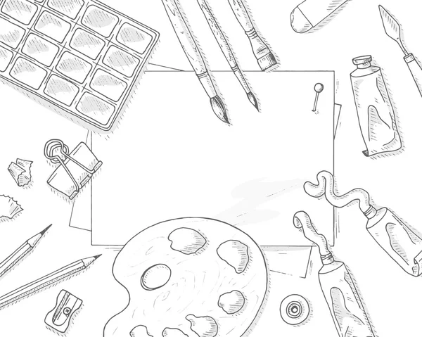 Outils d'art fond — Image vectorielle