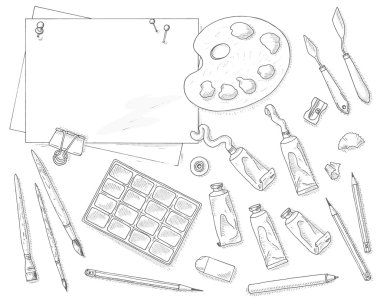 Sanat araçları seti