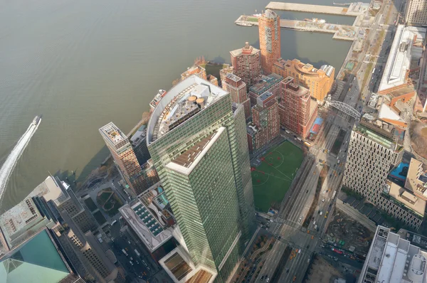 Luchtfoto van de Nyc. — Stockfoto