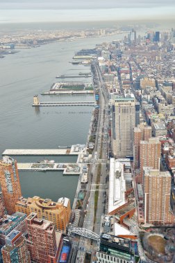 Batı Yakası (Manhattan) - havadan görünümü.
