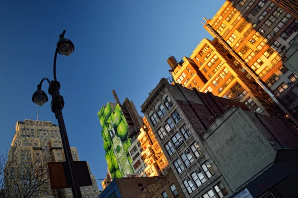 Coucher de soleil sur Manhattan . — Photo
