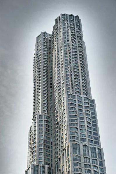 Budovy Manhattanu. New Yorku, Gehry. — Stock fotografie