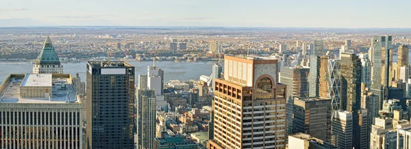 Vista aérea de la ciudad de Nueva York . — Foto de Stock