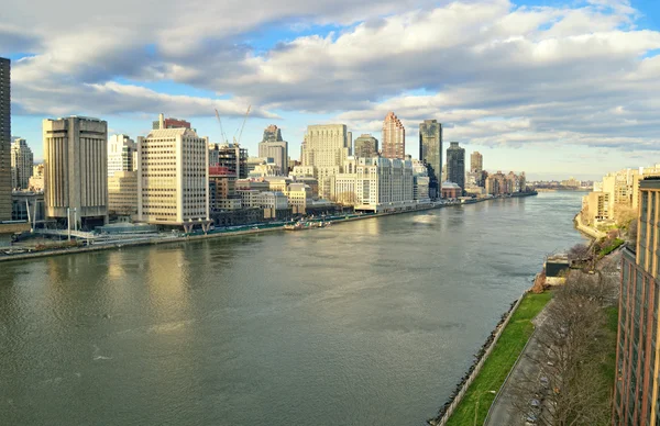 East River - luchtfoto. — Stockfoto