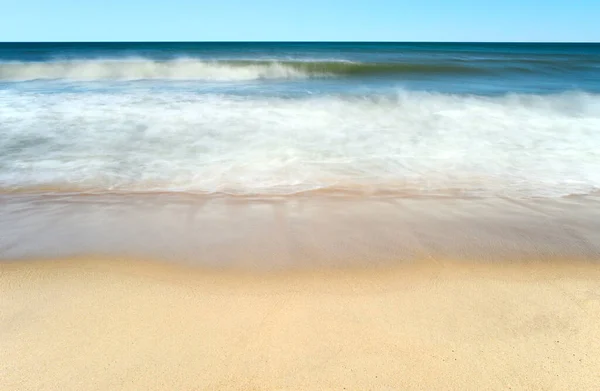 Waves Beach Taken Long Exposure Long Island — Stock Photo, Image