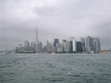 bulutlu bir günde Manhattan.