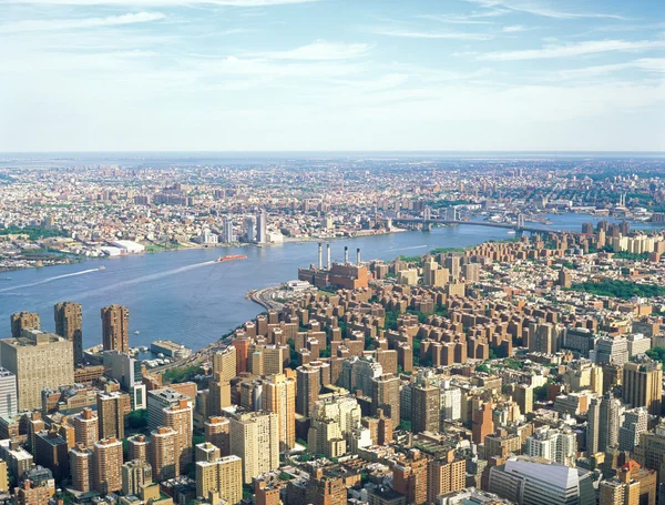 NYC havadan görünümü. — Stok fotoğraf