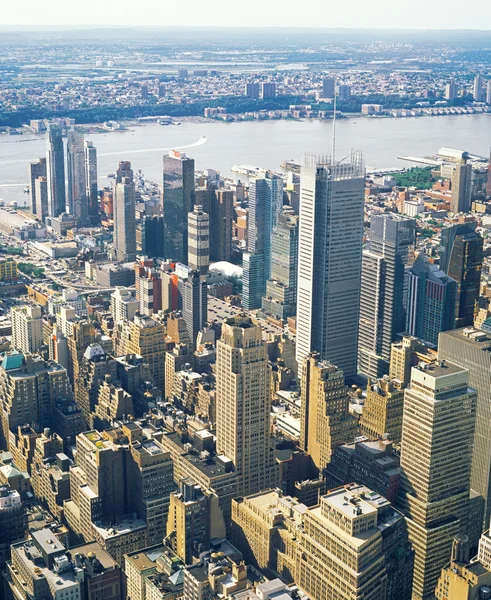 Vista aérea de NYC . — Fotografia de Stock