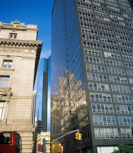 NYC architecture - old and new. — Stock Photo, Image