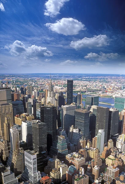 纽约市鸟瞰图. — 图库照片