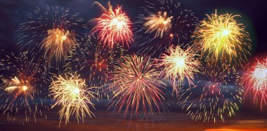 havai fişek gösterisi.