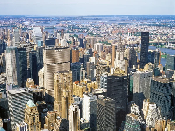 纽约市鸟瞰图. — 图库照片