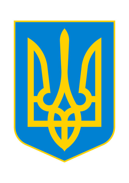 Coat of Arms of Ukraine.