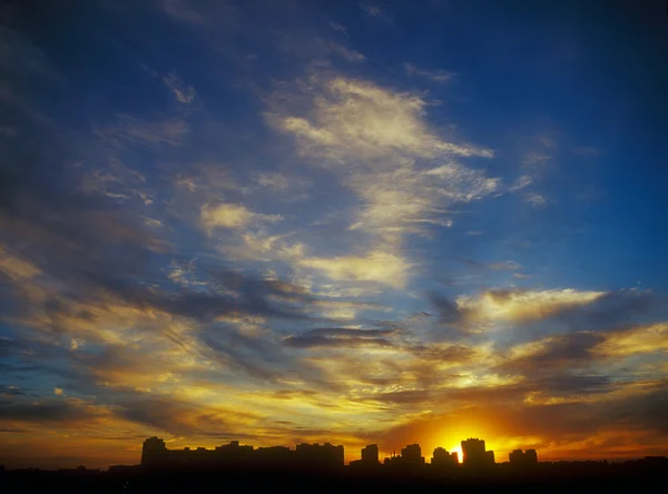 Pôr do sol. — Fotografia de Stock