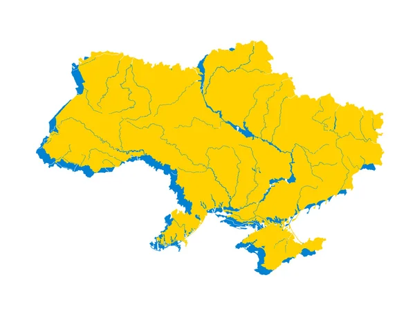 Mapa Ukrajiny. — Stockový vektor