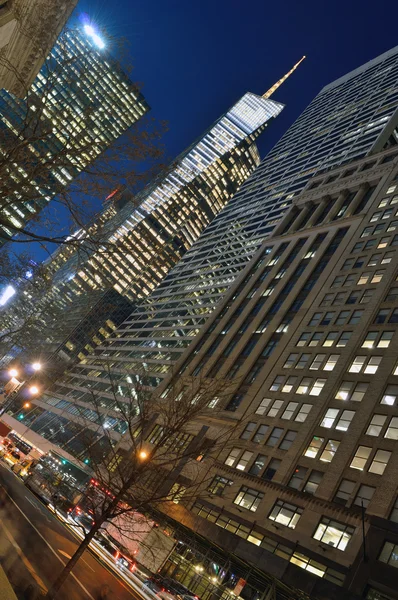 Manhattan at night. — Stock Photo, Image