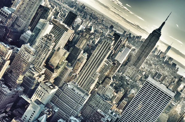 Luftaufnahme der New Yorker City. — Stockfoto