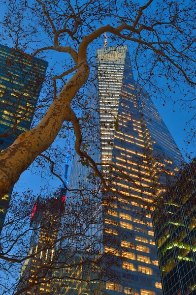 マンハッタン - アメリカ タワーの銀行の建物. — ストック写真