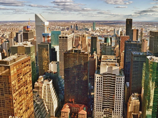 Vista aérea de la ciudad de Nueva York . — Foto de Stock