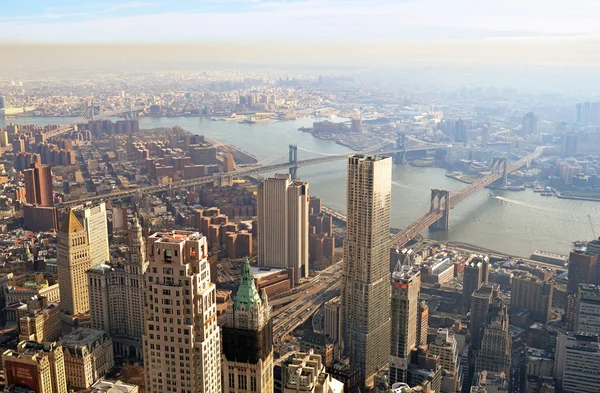 A légi felvétel a nyc — Stock Fotó