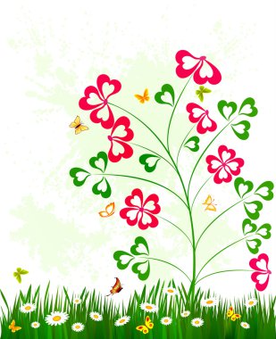 Çiçek arkaplan tasarımı