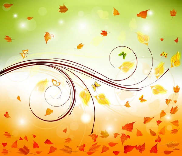 Autumn background — Stock Vector