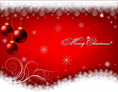 Kar taneli Noel arkaplanı