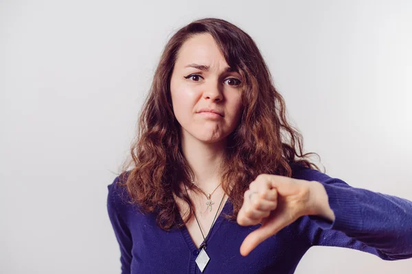 De vrouw is verdrietig. — Stockfoto