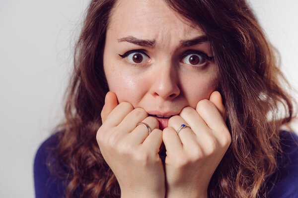 The woman is afraid of fear