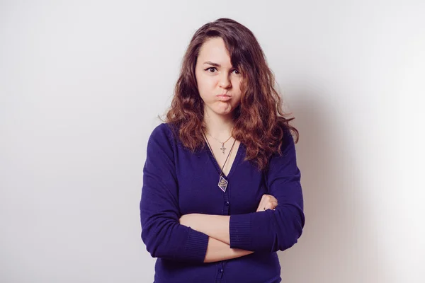 Portrait of a woman arms folded — Stock Photo, Image