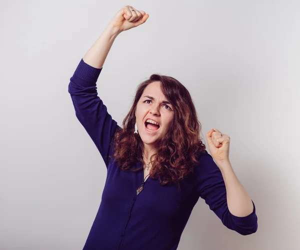 Joyful. Very happy woman — Stock Photo, Image