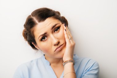 genç kadın bıkkın