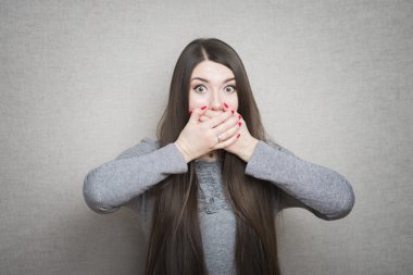 kadının ağzına kapsayan