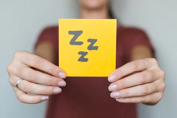 Sleep symbol on paper — Stock Photo, Image