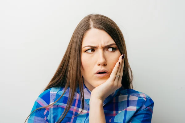 Cute surprised woman — Stock Photo, Image