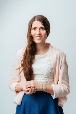 Genç güzel kadın.