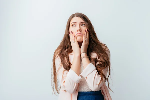 Confused young woman — Stock Photo, Image