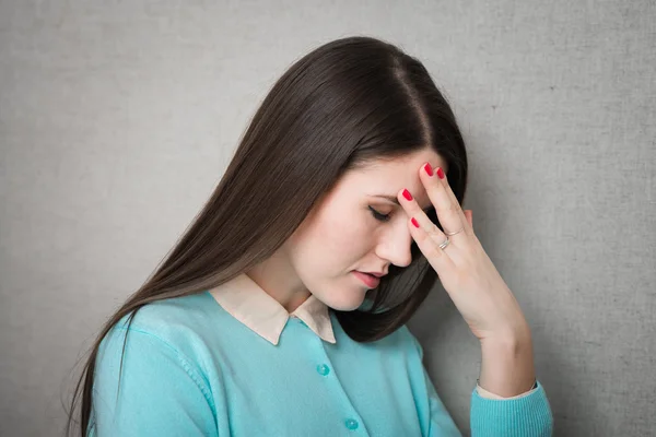 Woman suffering of of  headache — Stock Photo, Image