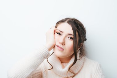 genç kadın bıkkın