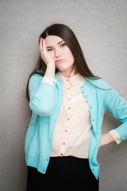 genç kadın bıkkın