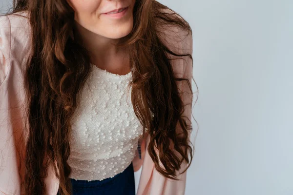 Retrato de menina bonita — Fotografia de Stock