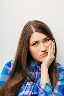 genç kadın bıkkın