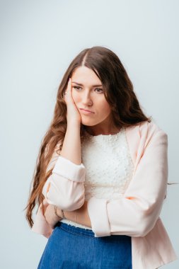 genç kadın bıkkın