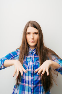 Genç güzel kadın.