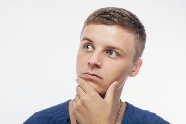 düşünme adam portresi