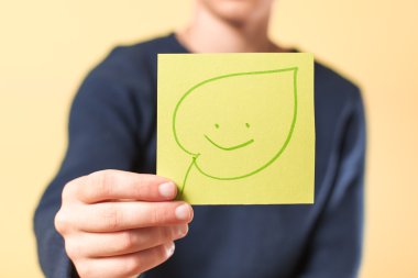 yaprak görüntü kağıt üzerinde