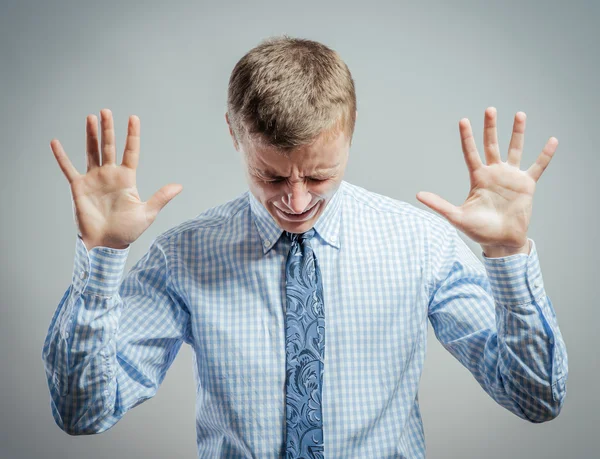 Young man in despair — Stock Photo, Image