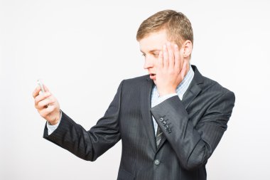  iş adamı ile smartphone